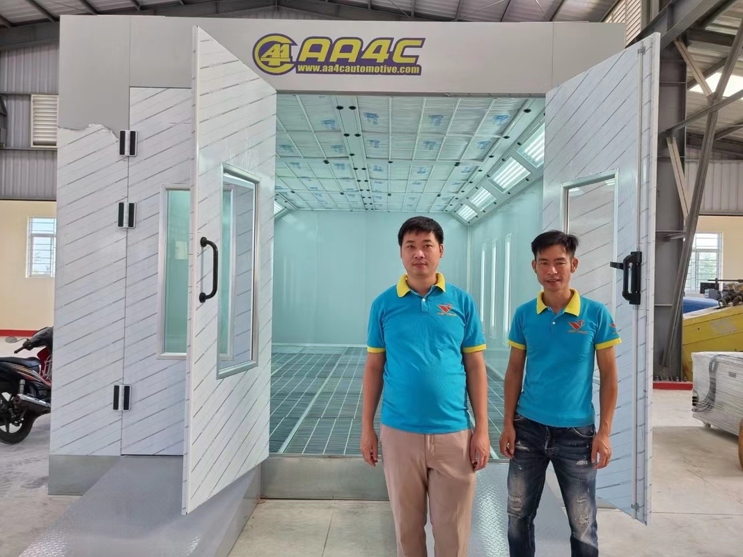 AA4C Car Spray Booth Baking Oven Painting Box With Diesel Heater Air Exhauster Air Intaker  AA-LX3